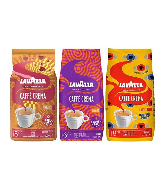 Lavazza Caffe Art Vibrante / Leggero / Forte 1kg Z