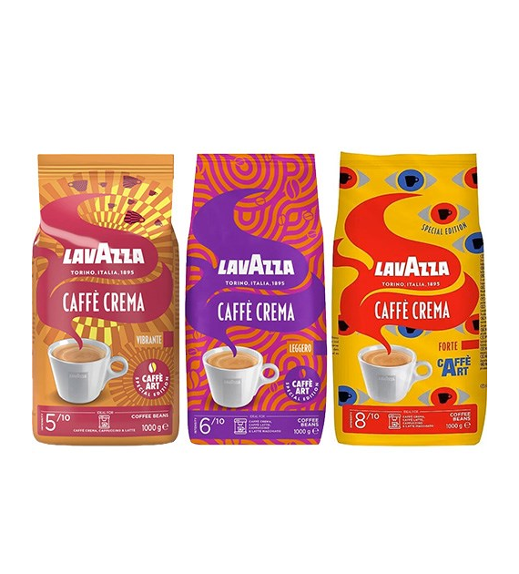 Lavazza Caffe Art Vibrante / Leggero / Forte 1kg Z
