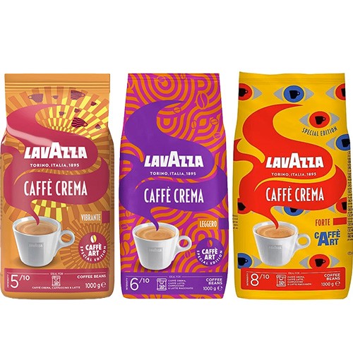 Lavazza Caffe Art Vibrante / Leggero / Forte 1kg Z
