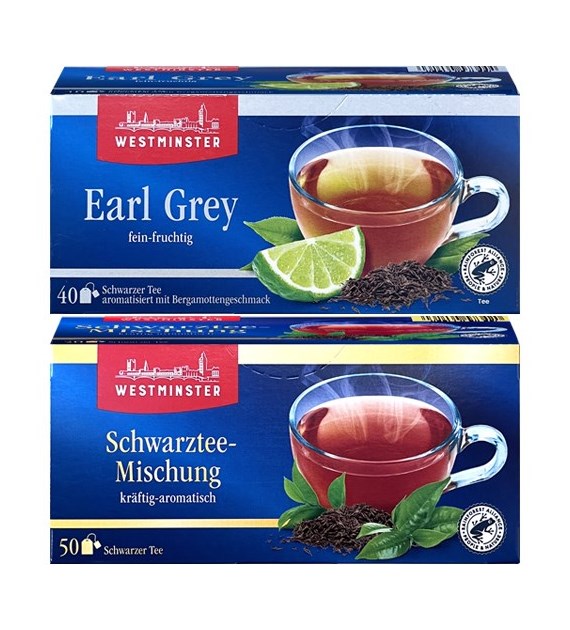 Westminster Schwarzetee 50szt / Earl Grey 40szt
