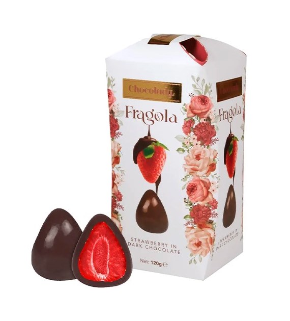 Chocolady Fragola Strawberry Dark Czekoladki 120g