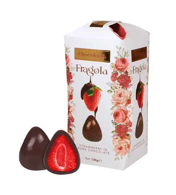 Chocolady Fragola Strawberry Dark Czekoladki 120g