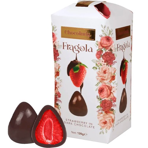 Chocolady Fragola Strawberry Dark Czekoladki 120g