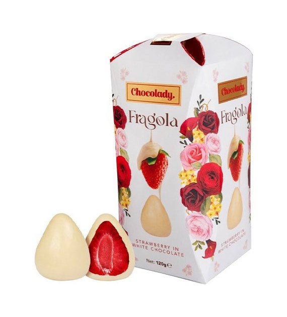 Chocolady Fragola Strawberry White Czekoladki 120g