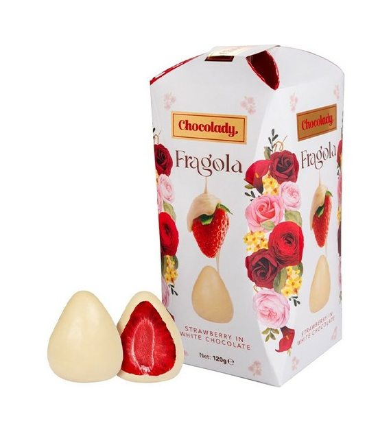 Chocolady Fragola Strawberry White Czekoladki 120g