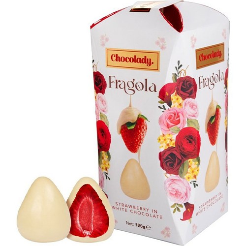 Chocolady Fragola Strawberry White Czekoladki 120g