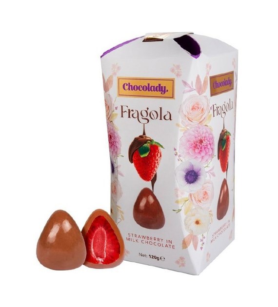 Chocolady Fragola Strawberry Milk Czekoladki 120g