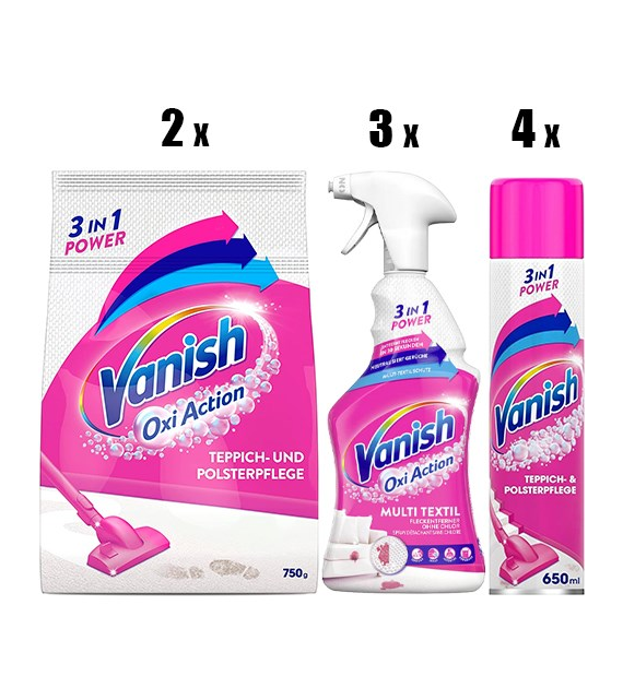 Vanish Oxi Action Teppich Dywan Zestaw 6,2kg