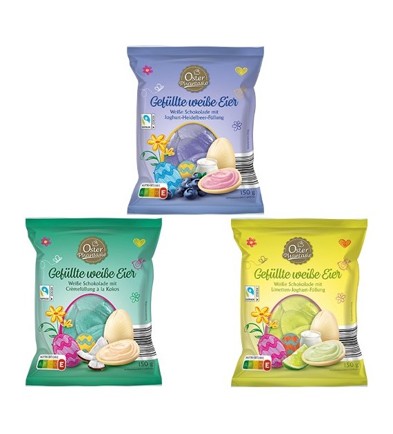 Oster Phantasie Gefullte Weisse Eier MIX 150g