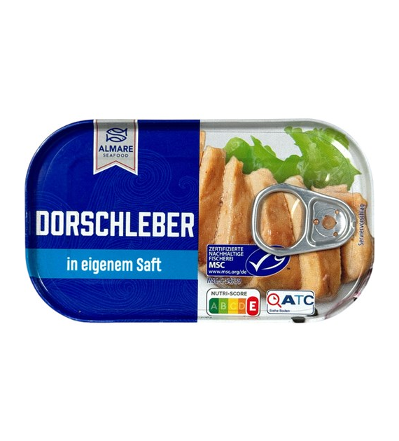 Almare Dorschleber in Eigenem Saft 121g