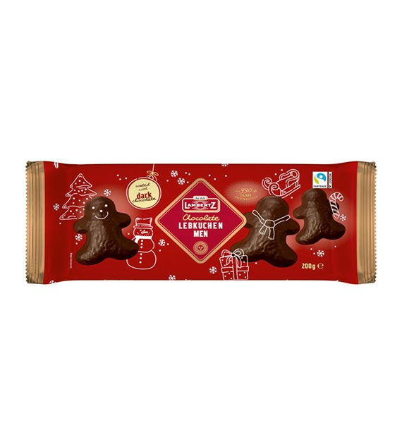 Lambertz Dark Chocolate Lebkuchen Men 200g