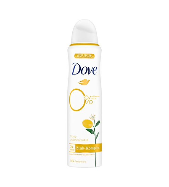Dove Zink Komplex Citrus Pfirsichduft Deo 150ml