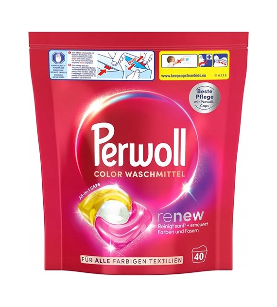 Perwoll Renew All-in-1 Caps Color 40p 540g