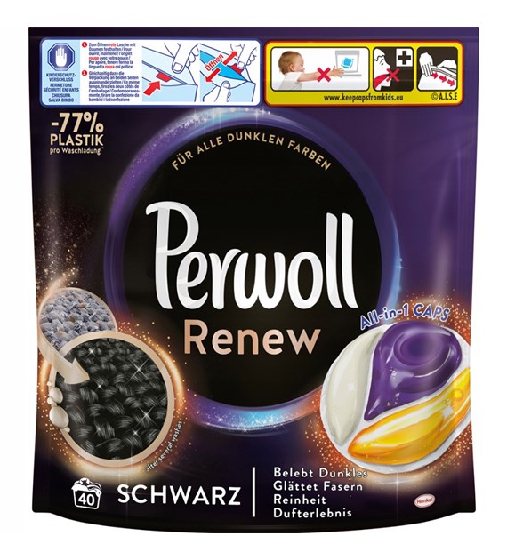 Perwoll Renew All-in-1 Caps Schwarz 40p 540g