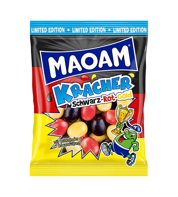 Maoam Kracher Schwarz Rot Gold 200g