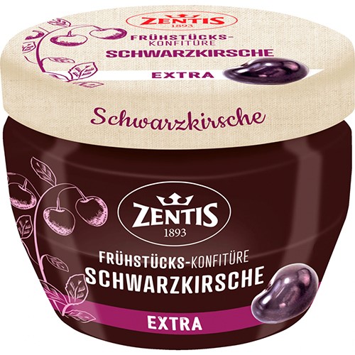 Zentis Schwarzkirsche Czeremcha Dżem 230g