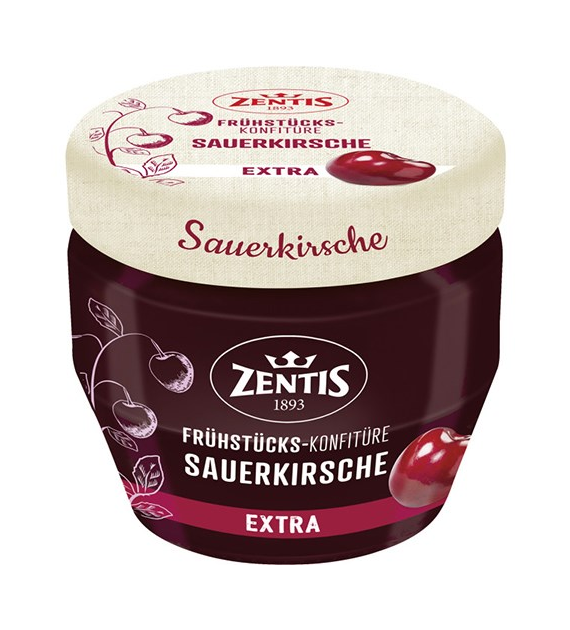 Zentis Sauerkirsche Wiśnia Dżem 230g