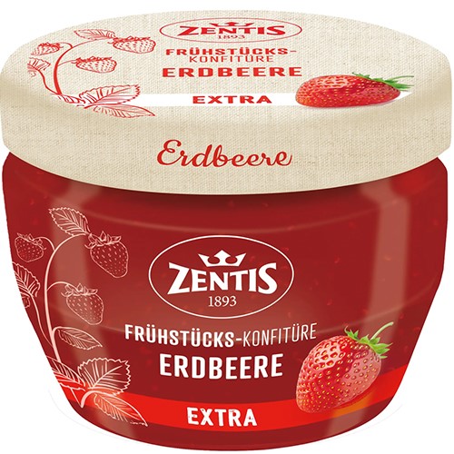 Zentis Erdbeere Truskawka Extra Dżem 230g