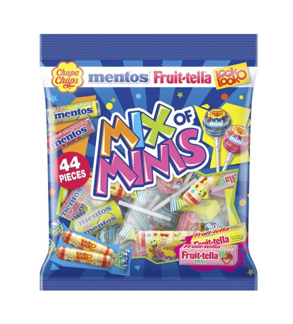 Mix of Minis Chupa/Mentos/Fruittella/Look 410g