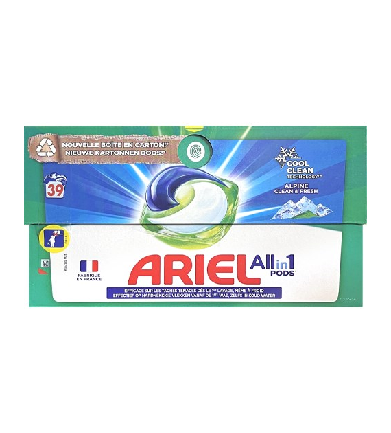 Ariel All in 1 Pods Alpine Clean & Fresh 39p 791g