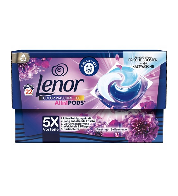 Lenor All in 1 Pods Color Amethyst 22p 424g