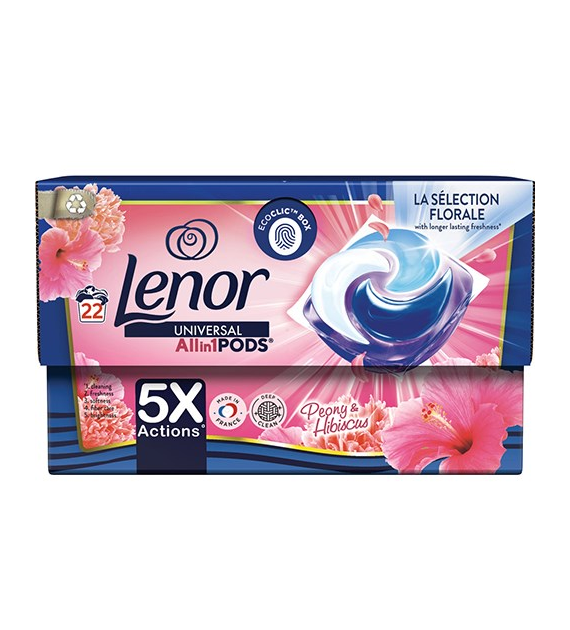 Lenor All in 1 Pods Peony & Hibiscus 22p 521g
