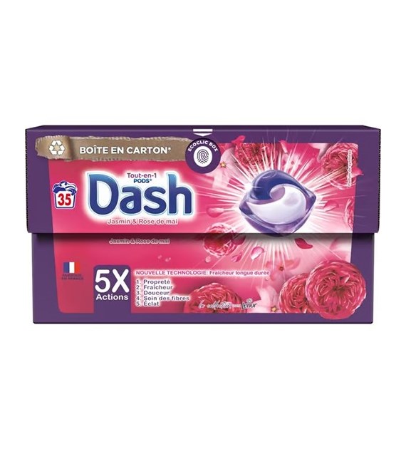 Dash Tout-en-1 Pods Jasmin & Rose de Mai 35p 679g