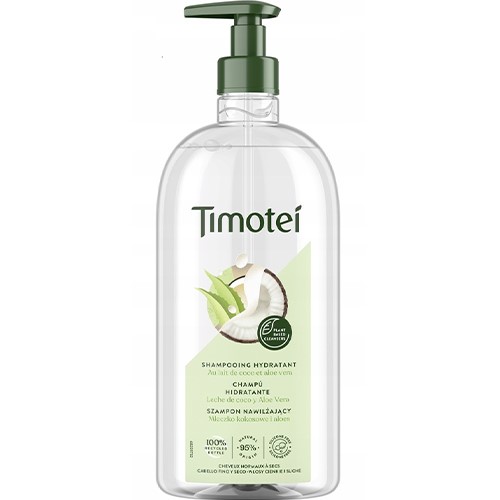 Timotei Mleczko Kokosowe i Aloes Szampon 750ml