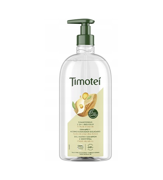 Timotei Olejek Migdałowy Szampon z Odżywką 750ml