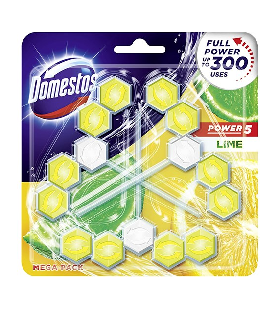 Domestos Power 5 Lime WC Zawieszka 3x55g