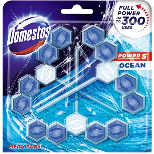 Domestos Power 5 Ocean WC Zawieszka 3x55g