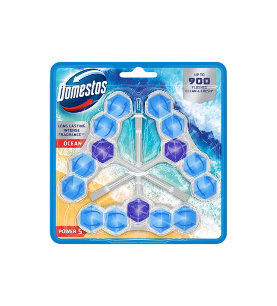 Domestos Power 5 Ocean WC Zawieszka 3x55g