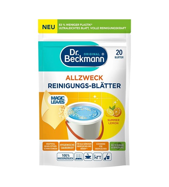 Dr.Beckmann Allzweck Magic Leaves Lemon 20szt 44g