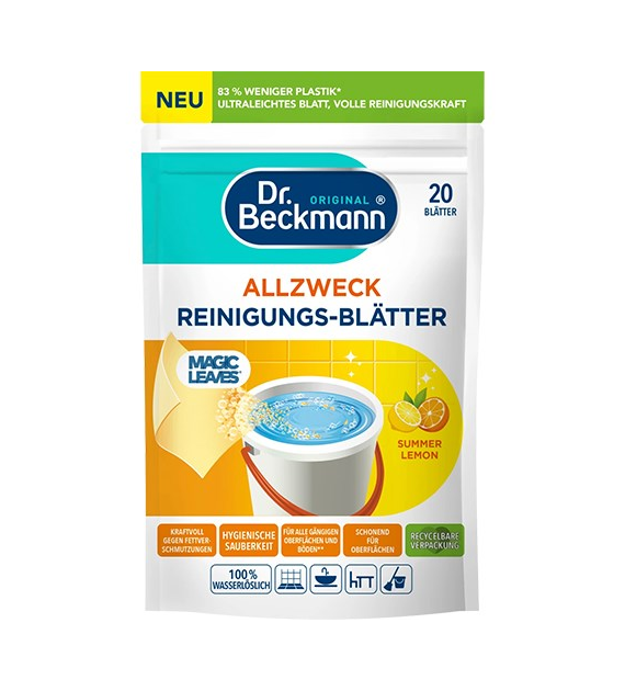 Dr.Beckmann Allzweck Magic Leaves Lemon 20szt 44g