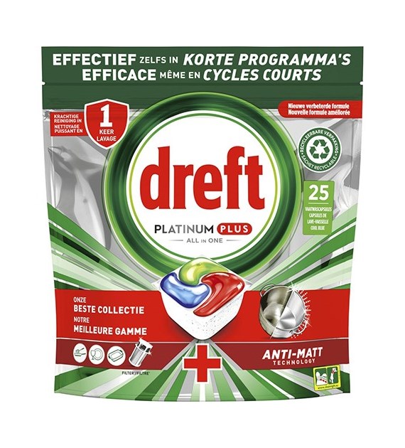 Dreft Platinum Plus All in One Tabs 25szt 388g