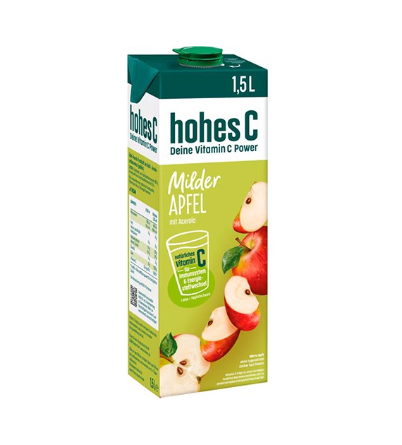 Hohes C Milder Apfel mit Acerola Karton Sok 1,5L