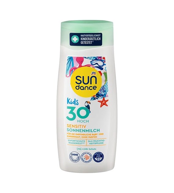 Sun Dance Kids 30 Hoch Sensitiv Sonnenmilch 200ml