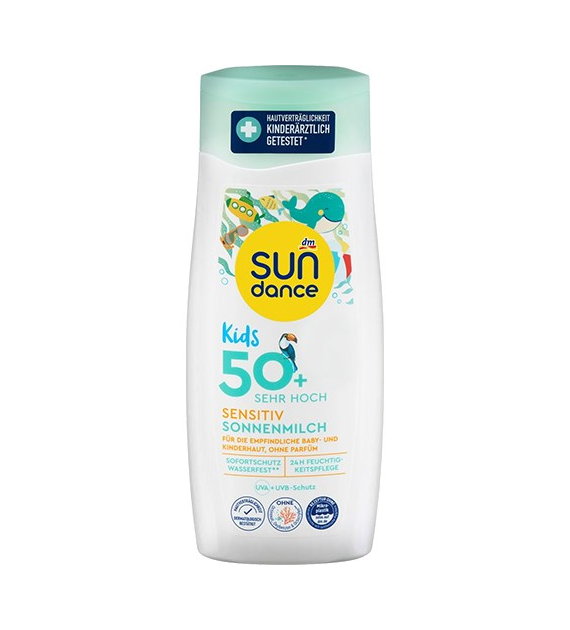 Sun Dance Kids 50+ Hoch Sensitiv Sonnenmilch 200ml