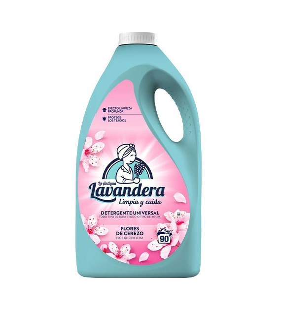 Lavandera Universal Flores De Cerezo Gel 90p 4,5L