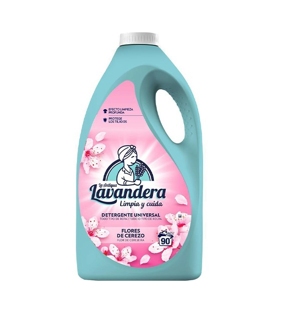 Lavandera Universal Flores De Cerezo Gel 90p 4,5L