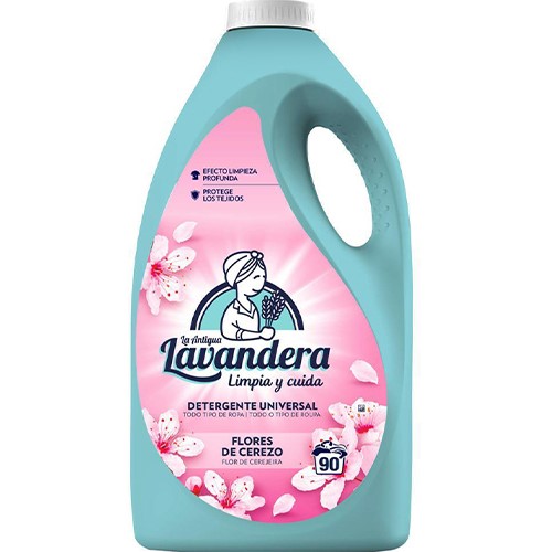 Lavandera Universal Flores De Cerezo Gel 90p 4,5L