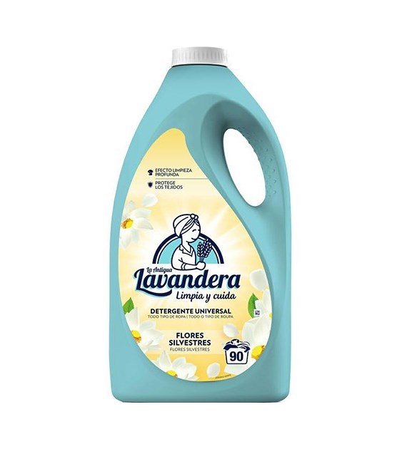 Lavandera Universal Flores Silvestres Gel 90p 4,5L