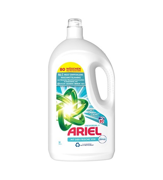 Ariel Universal+ Febreze Gel 80p 4L