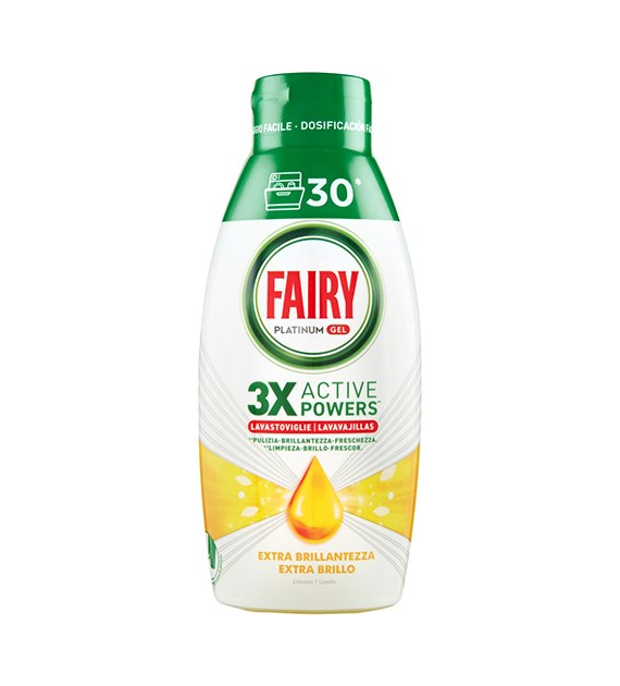 Fairy Platinum Gel Limone 30 Cykli 600ml