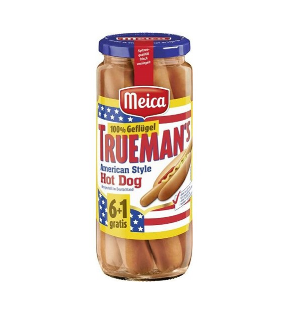 Meica Trueman American Hot Dog Drób 7szt 350/540g