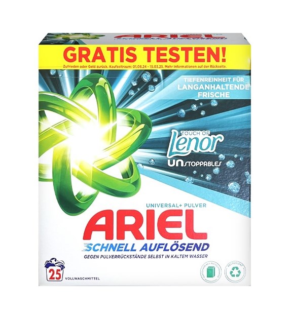 Ariel Universal+ Touch Of Lenor Proszek 25p 1,5kg