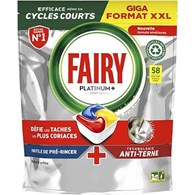 Fairy Platinum+ Tout en 1 Citron 58szt 900g