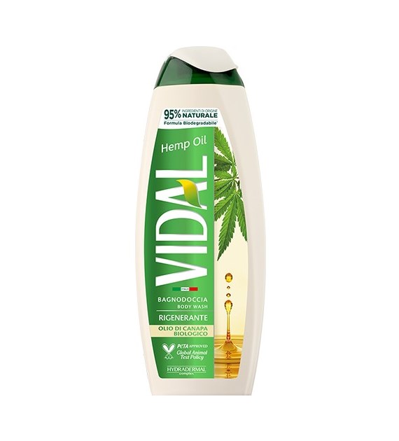 Vidal Hemp Oil Bagnodoccia do Kąpieli 600ml