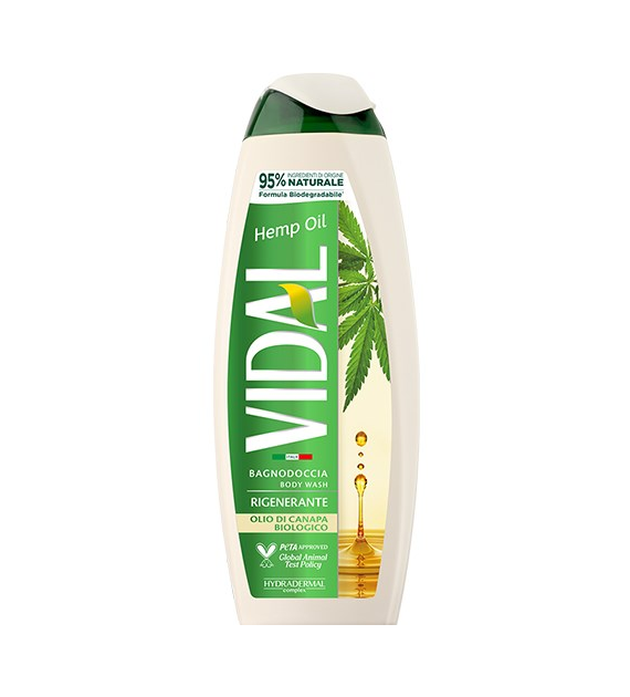 Vidal Hemp Oil Bagnodoccia do Kąpieli 600ml