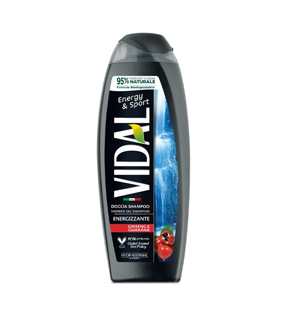 Vidal Energy & Sport Docciaschiuma Gel 250ml